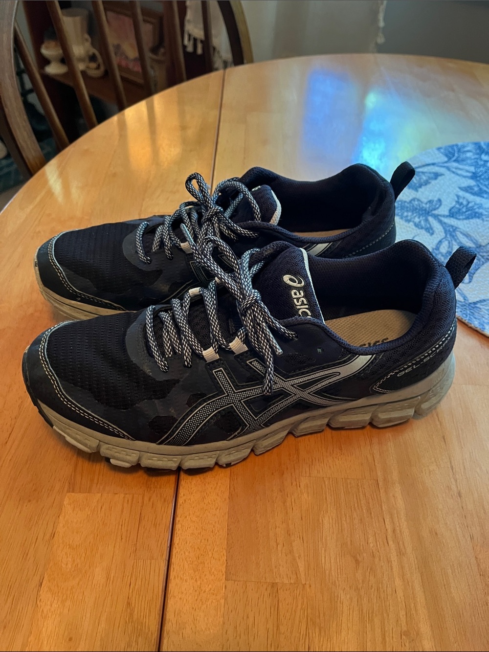 Asics Women’s Blue and Gray Athletic Running Shoes